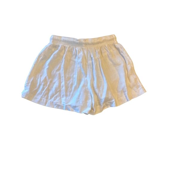 Free People Womens XS Linen Viscose Blend Casual Shorts Elastic Waist & Pockets - Picture 3 of 5